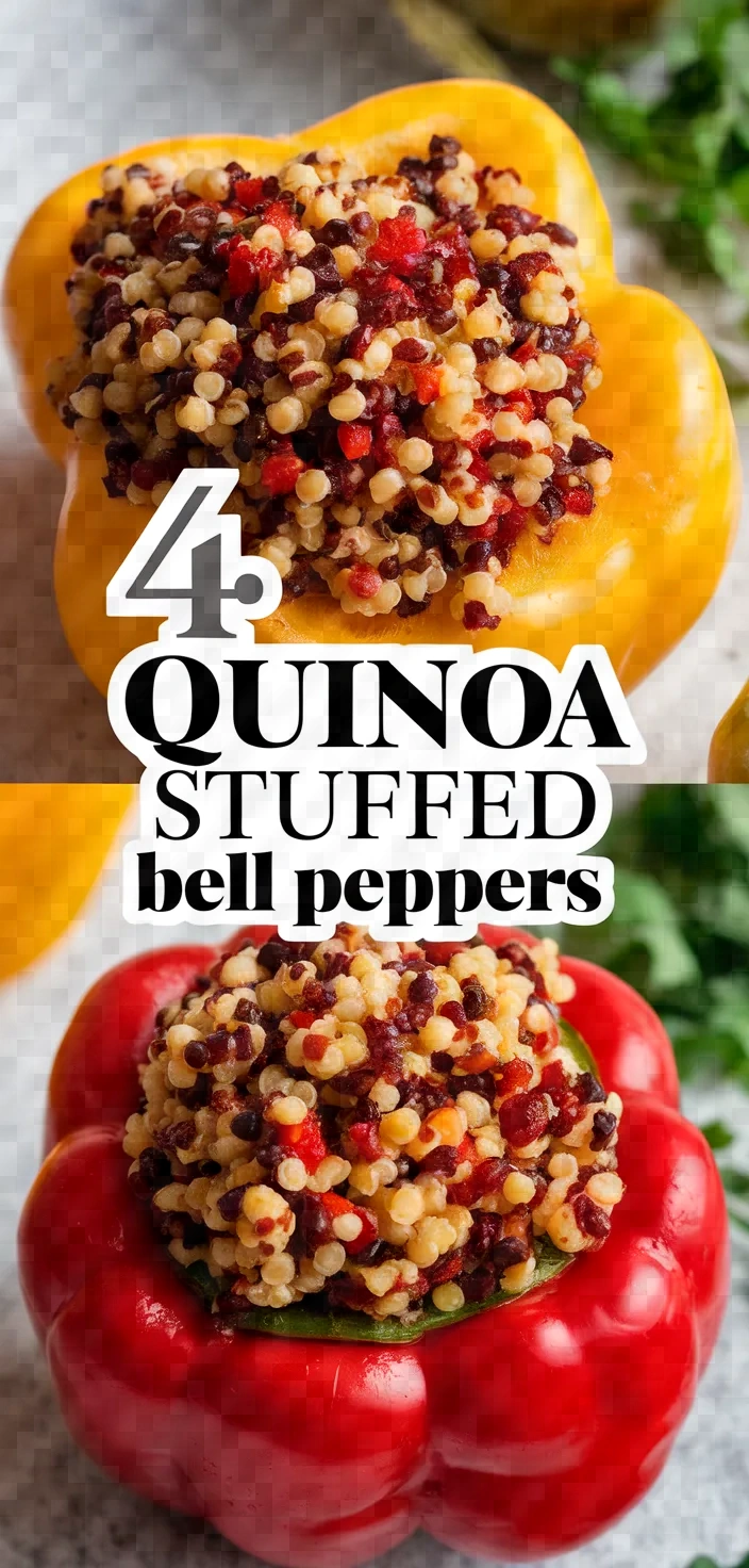 4. Quinoa Stuffed Bell Peppers