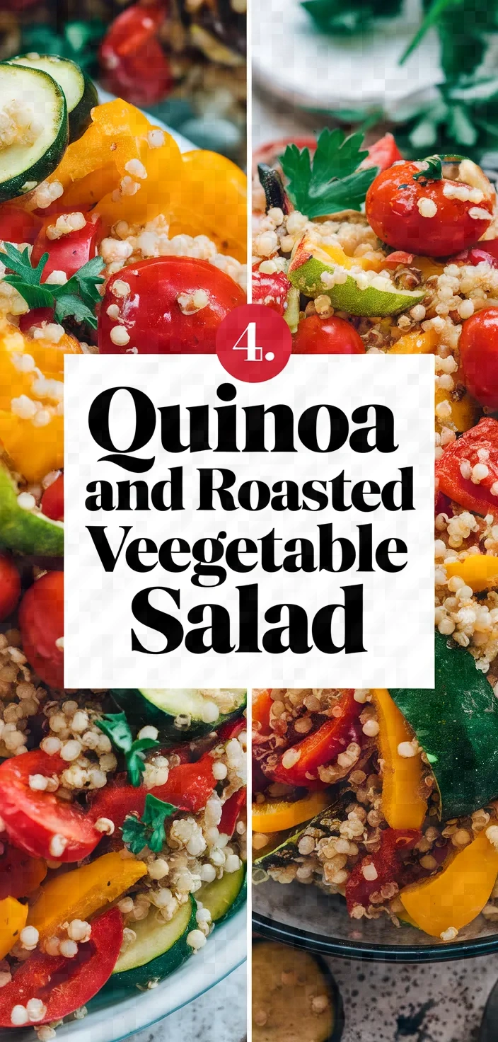 4. Quinoa and Roasted Vegetable Salad