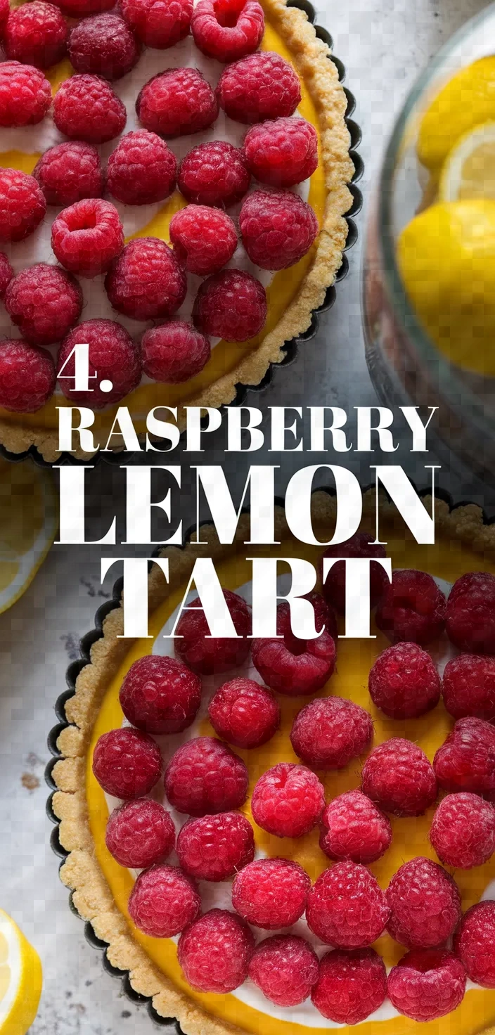 4. Raspberry Lemon Tart