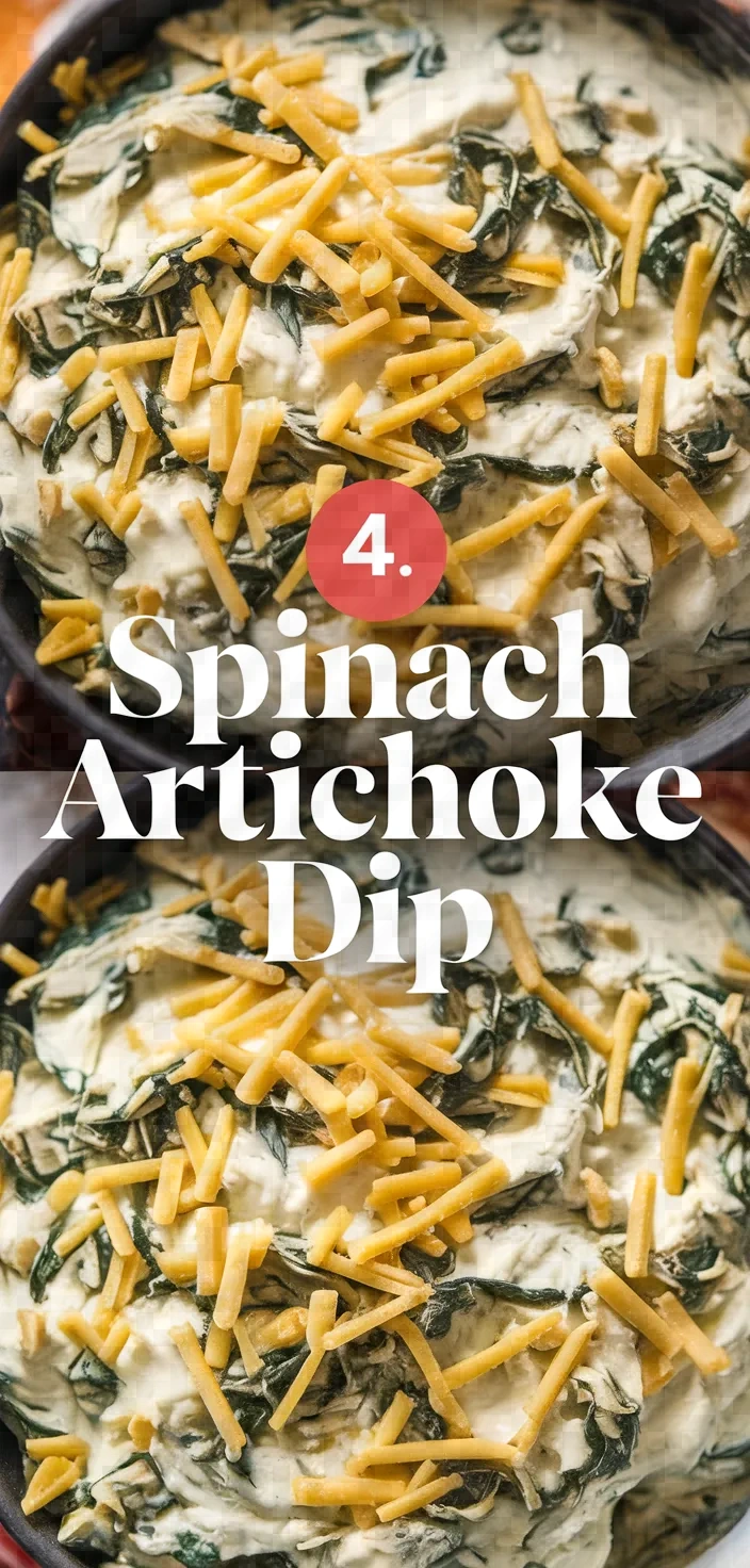 4. Spinach Artichoke Dip