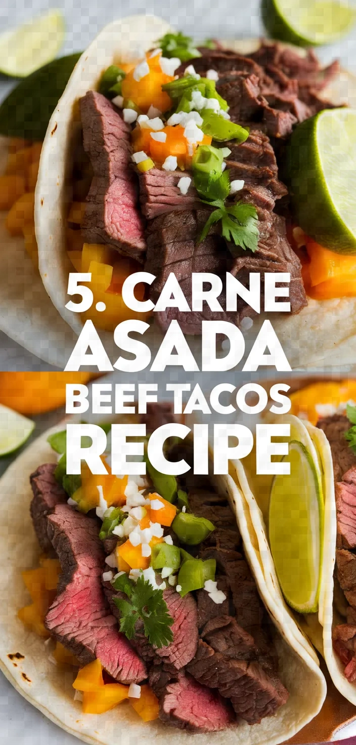 5. Carne Asada Beef Tacos Recipe