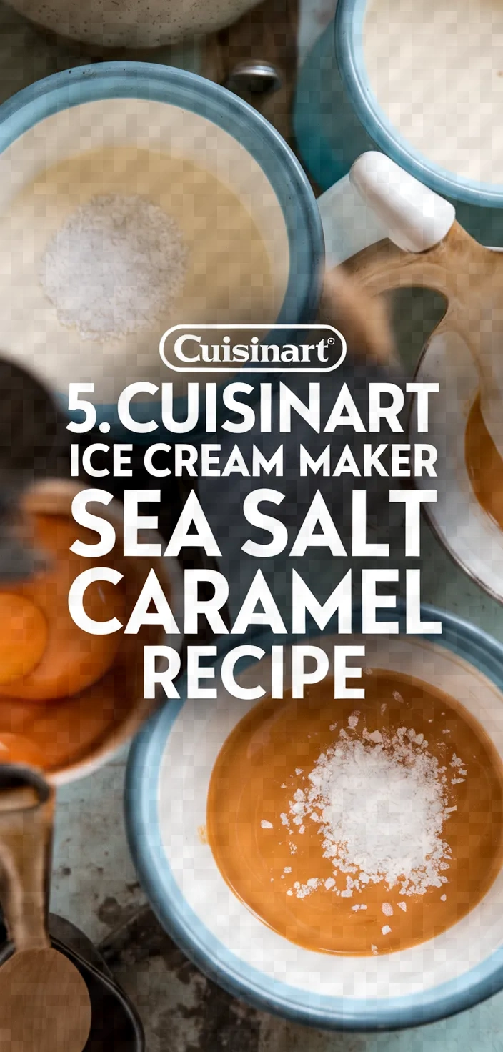 5. Cuisinart Ice Cream Maker Sea Salt Caramel Recipe