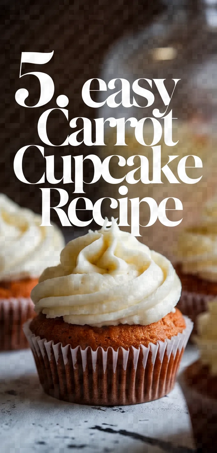 5. Easy Carrot Cupcake Recipe