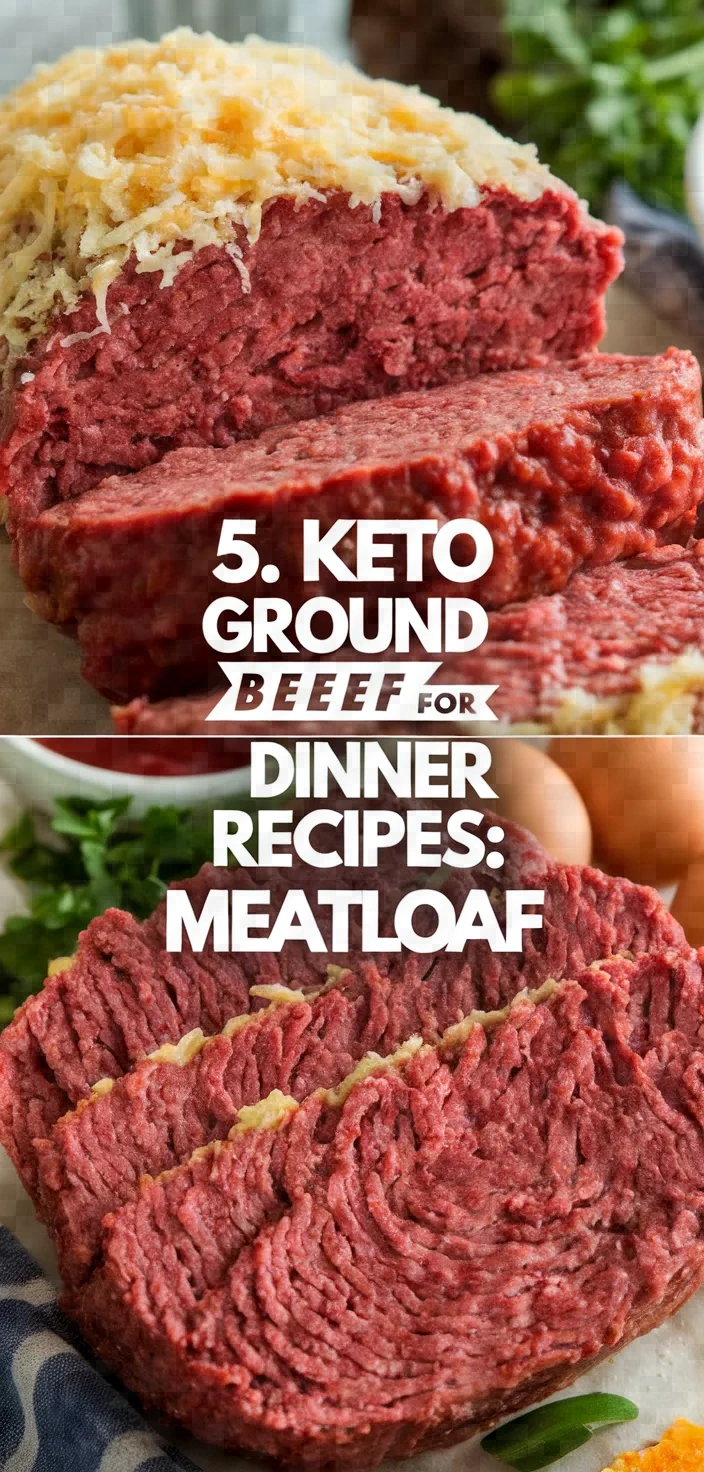 5. Keto Ground Beef for Dinner Recipes: Meatloaf