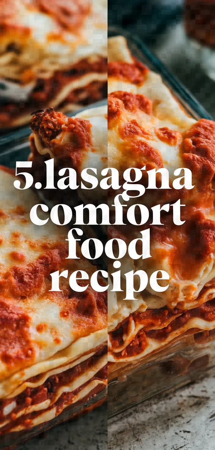 5. Lasagna Comfort Food Recipe