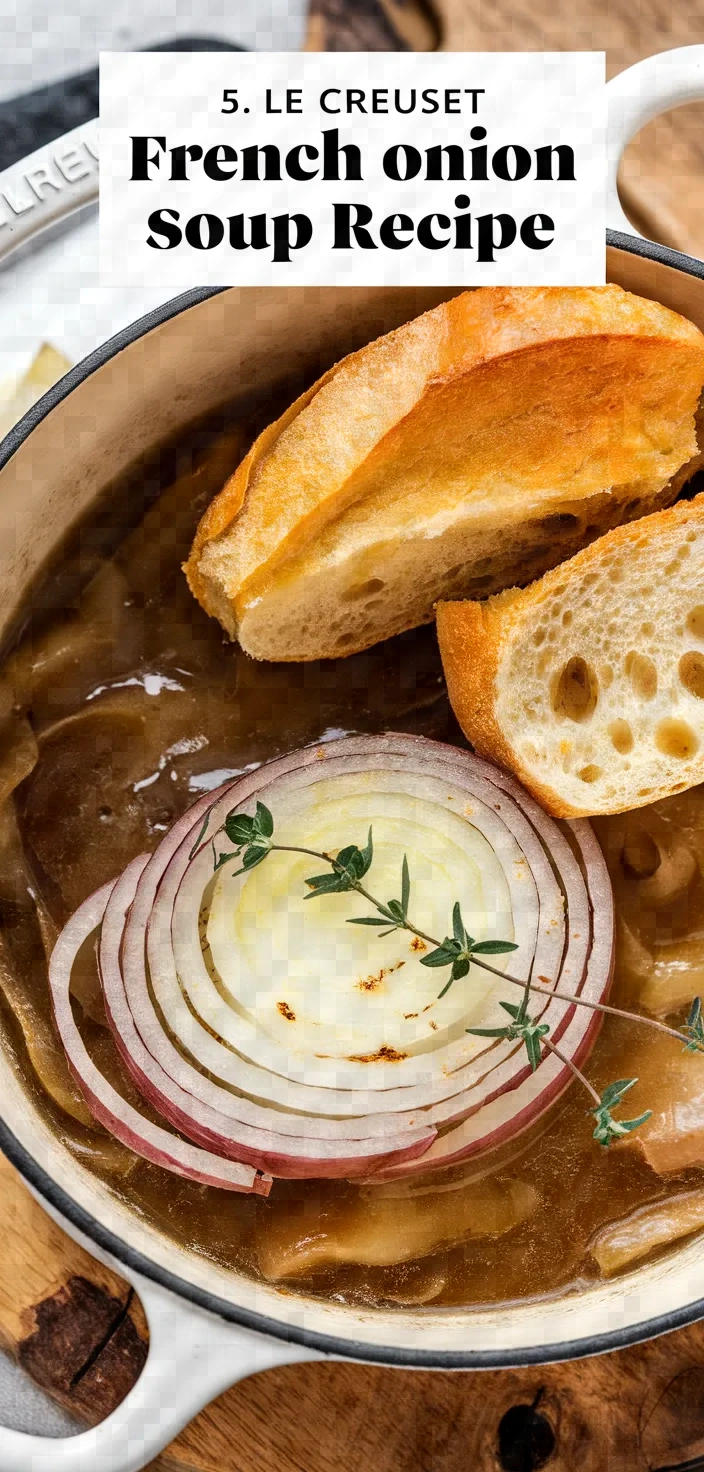 5. Le Creuset French Onion Soup Recipe