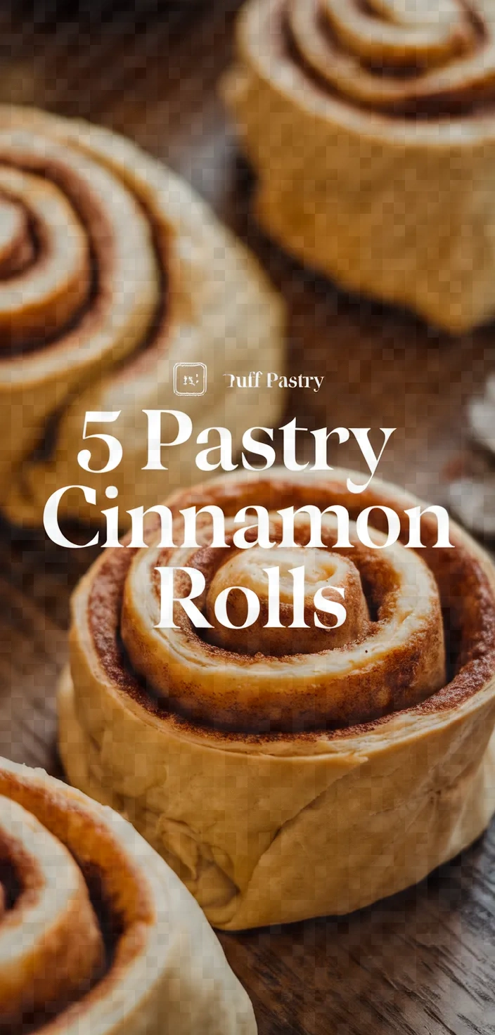 5. Puff Pastry Cinnamon Rolls