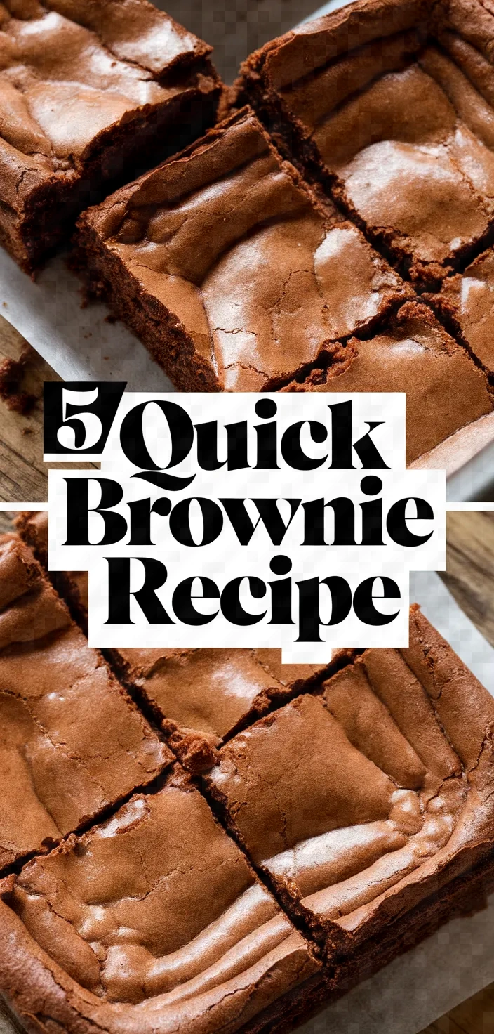 5. Quick Brownie Recipe