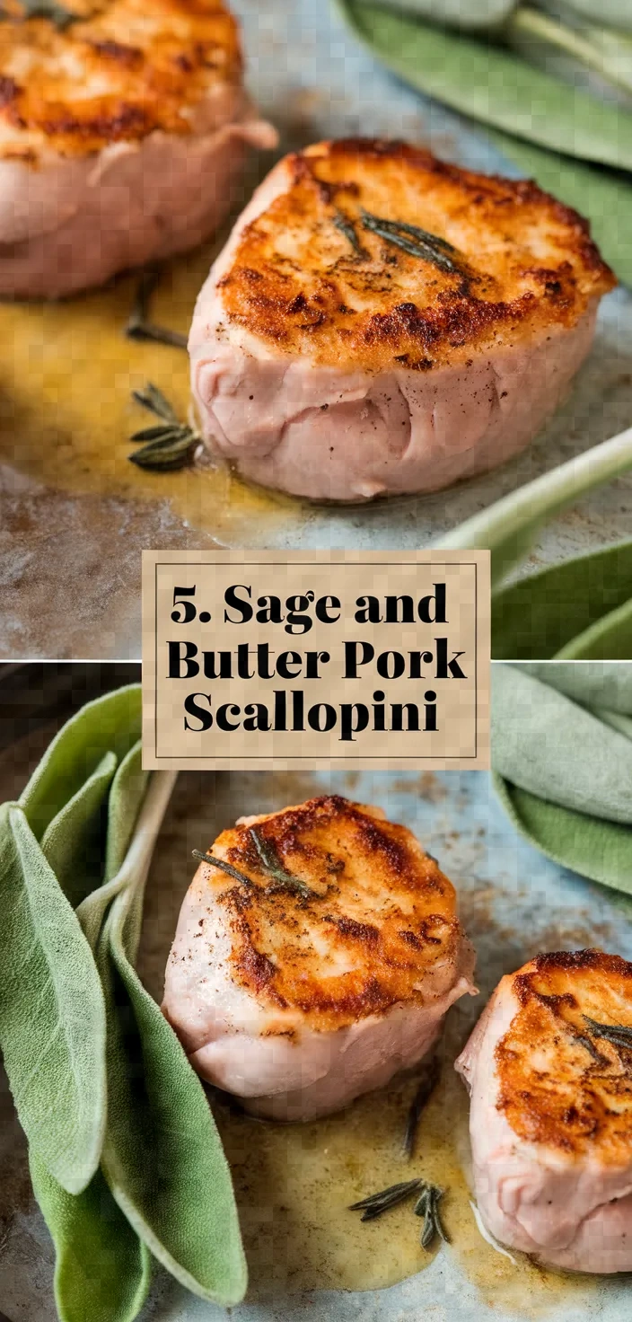 5. Sage and Butter Pork Scallopini