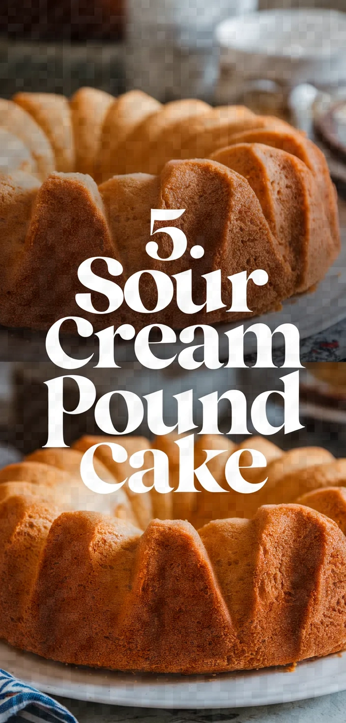 5. Sour Cream Pound Cake