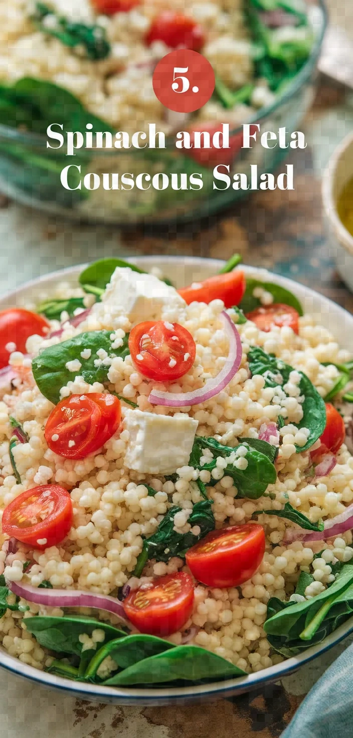 5. Spinach and Feta Couscous Salad