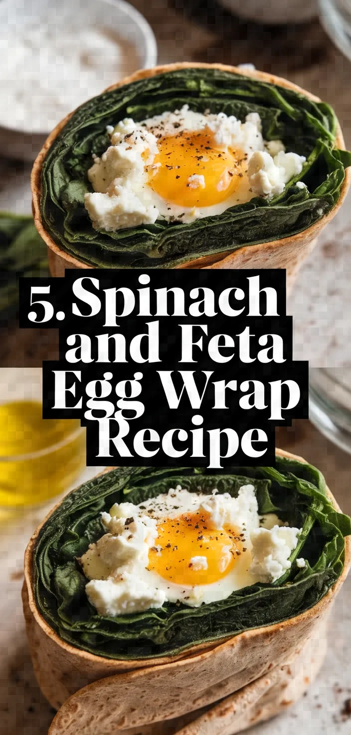 5. Spinach and Feta Egg Wrap Recipe