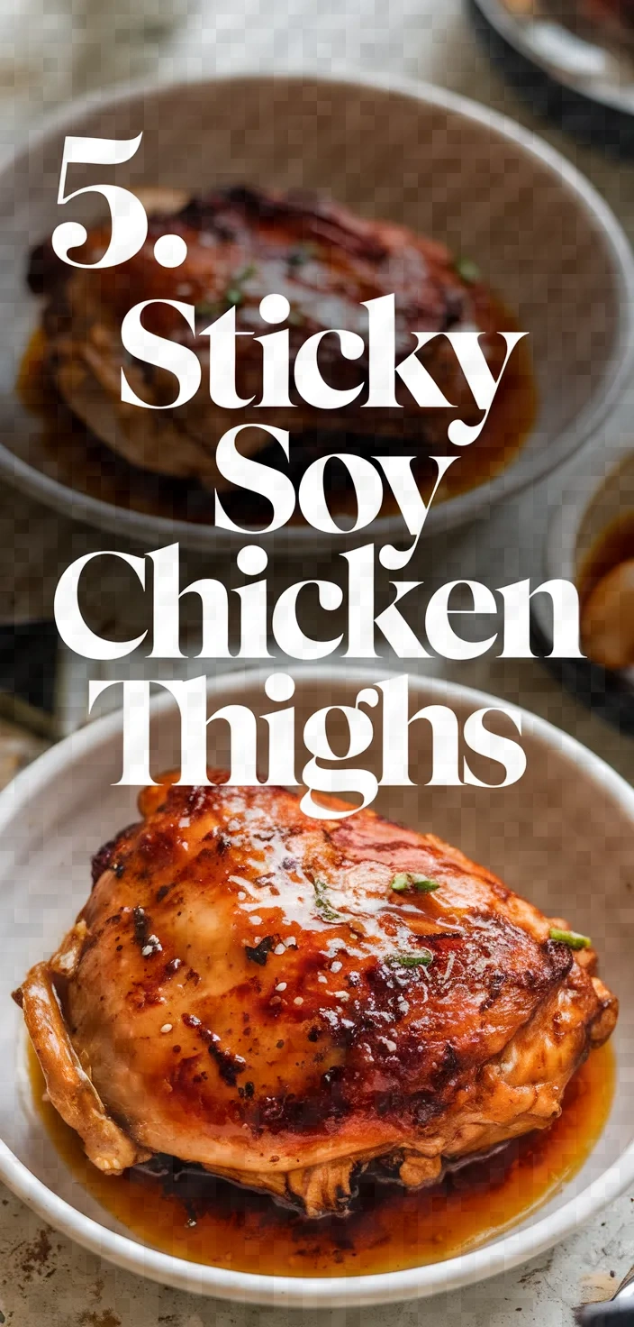 5. Sticky Soy Chicken Thighs