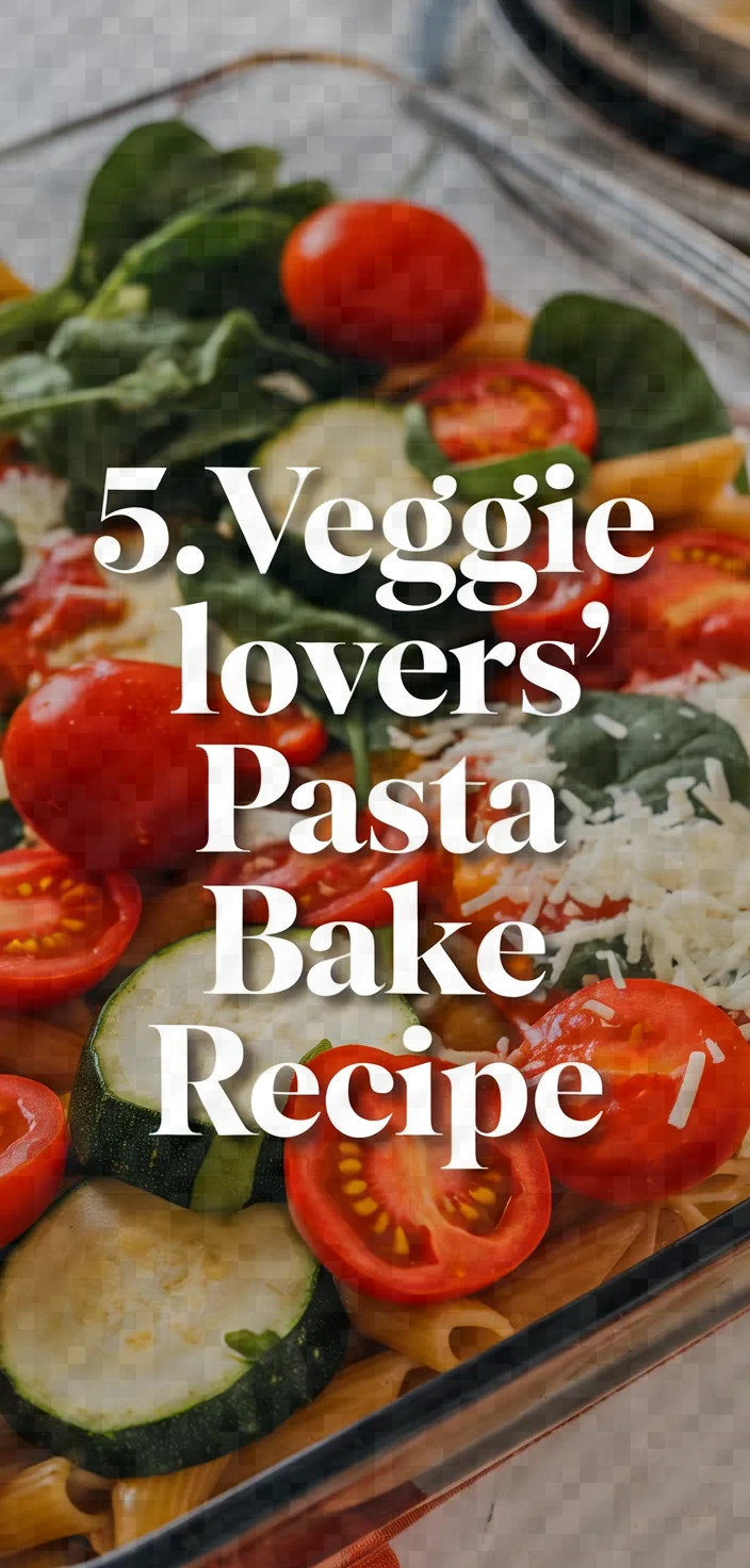 5. Veggie Lovers' Pasta Bake Recipe