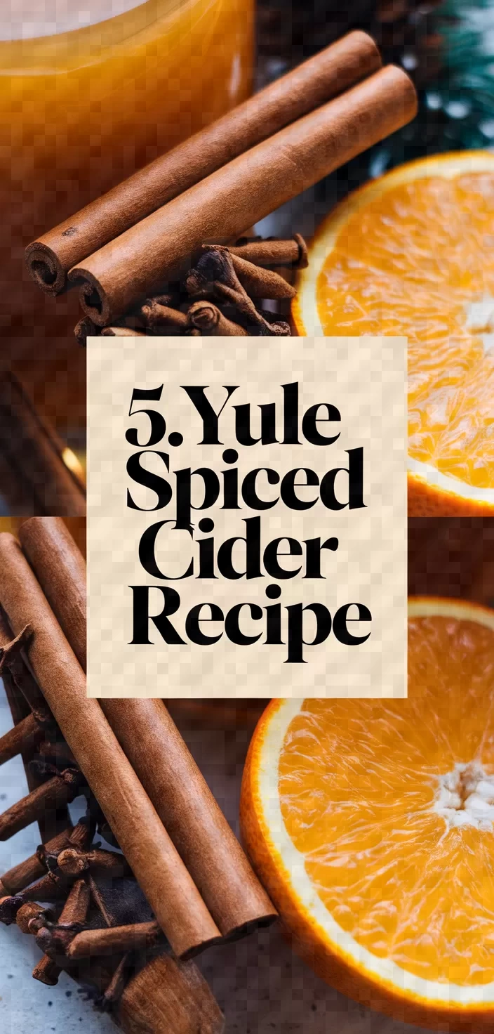 5. Yule Spiced Cider Recipe