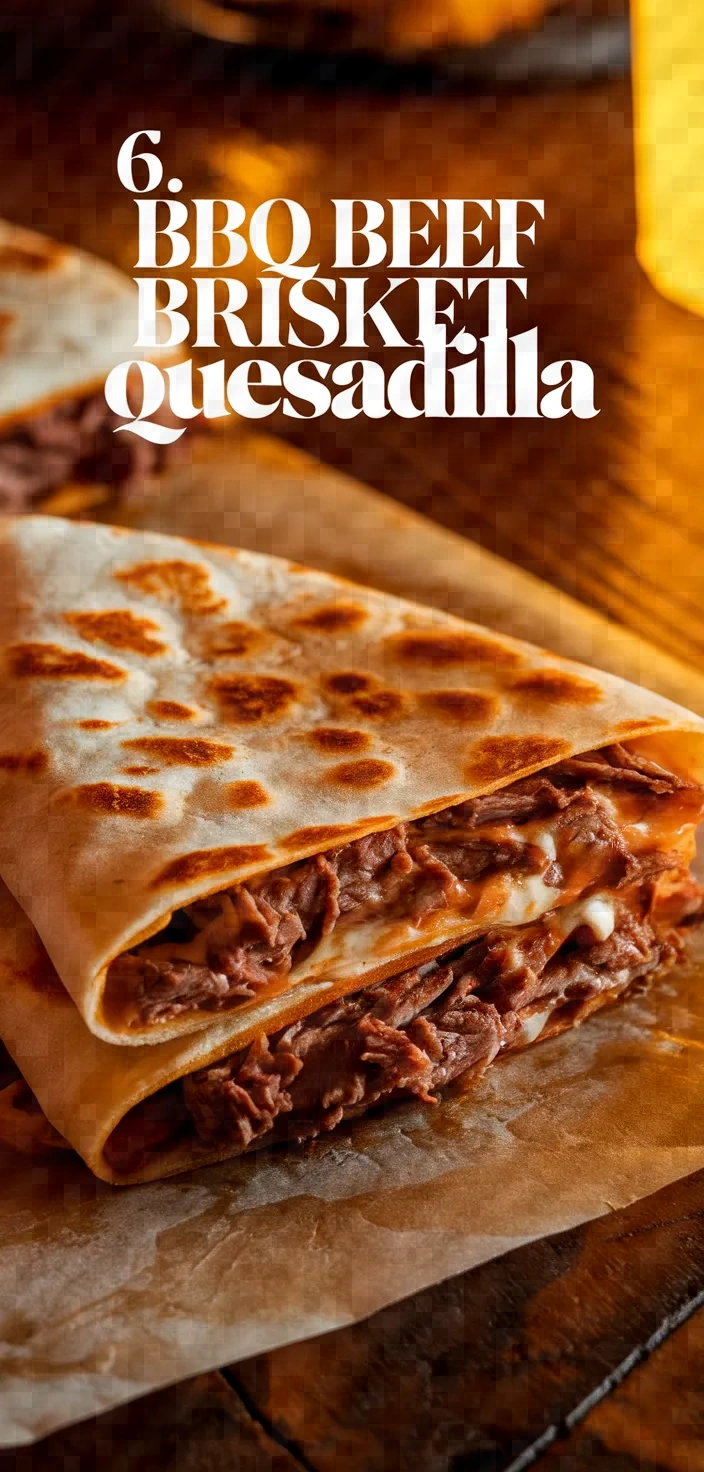 6. BBQ Beef Brisket Quesadilla