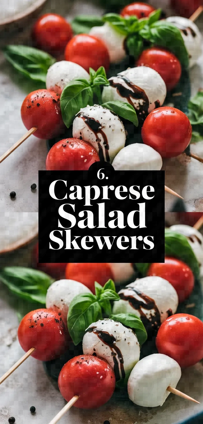 6. Caprese Salad Skewers