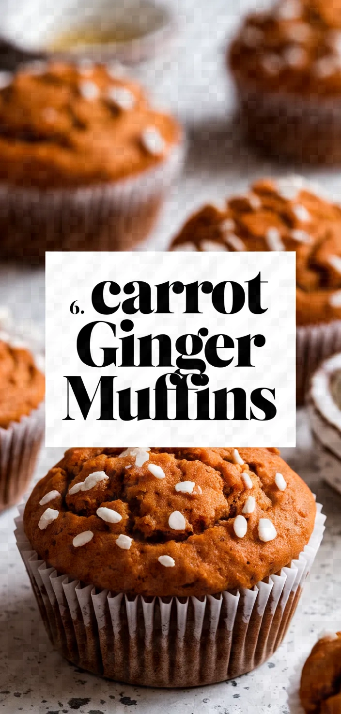 6. Carrot Ginger Muffins