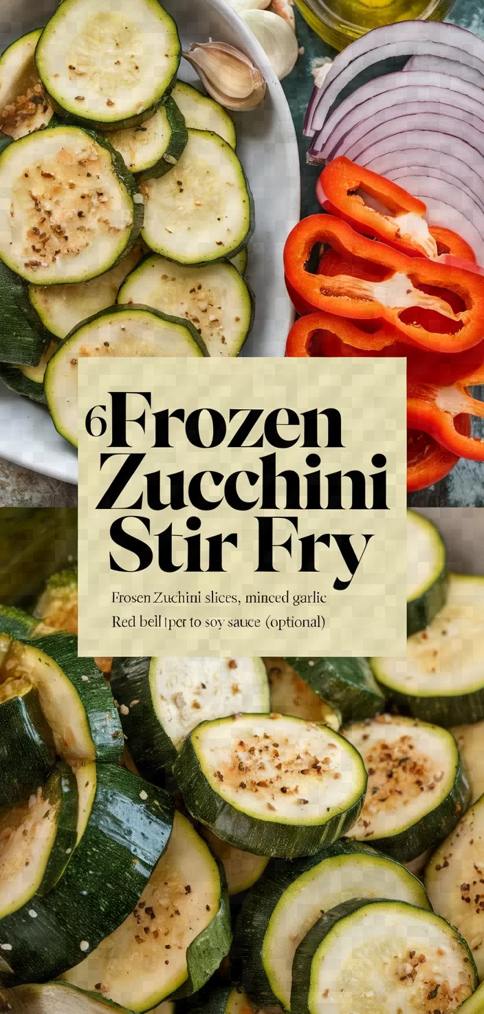 6. Frozen Zucchini Stir Fry