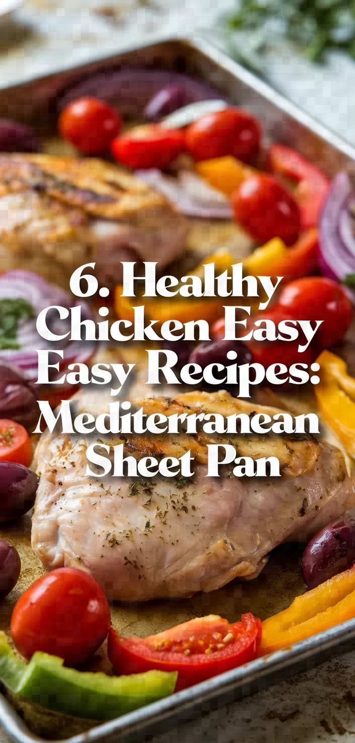 6. Healthy Chicken Easy Recipes: Mediterranean Sheet Pan