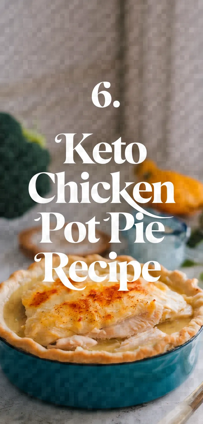 6. Keto Chicken Pot Pie Recipe