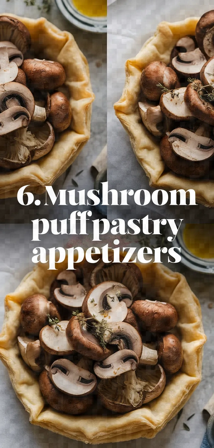 6. Mushroom Puff Pastry Appetizers