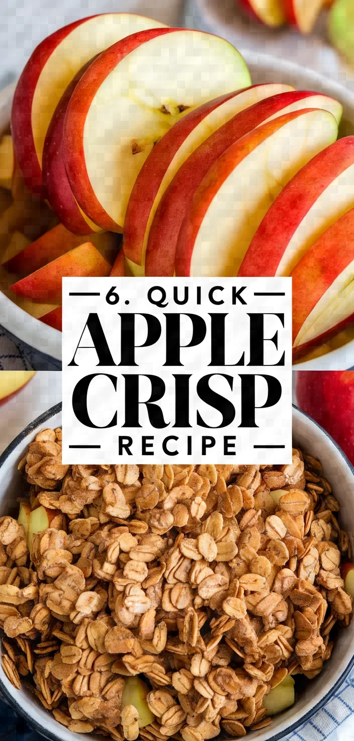 6. Quick Apple Crisp Recipe