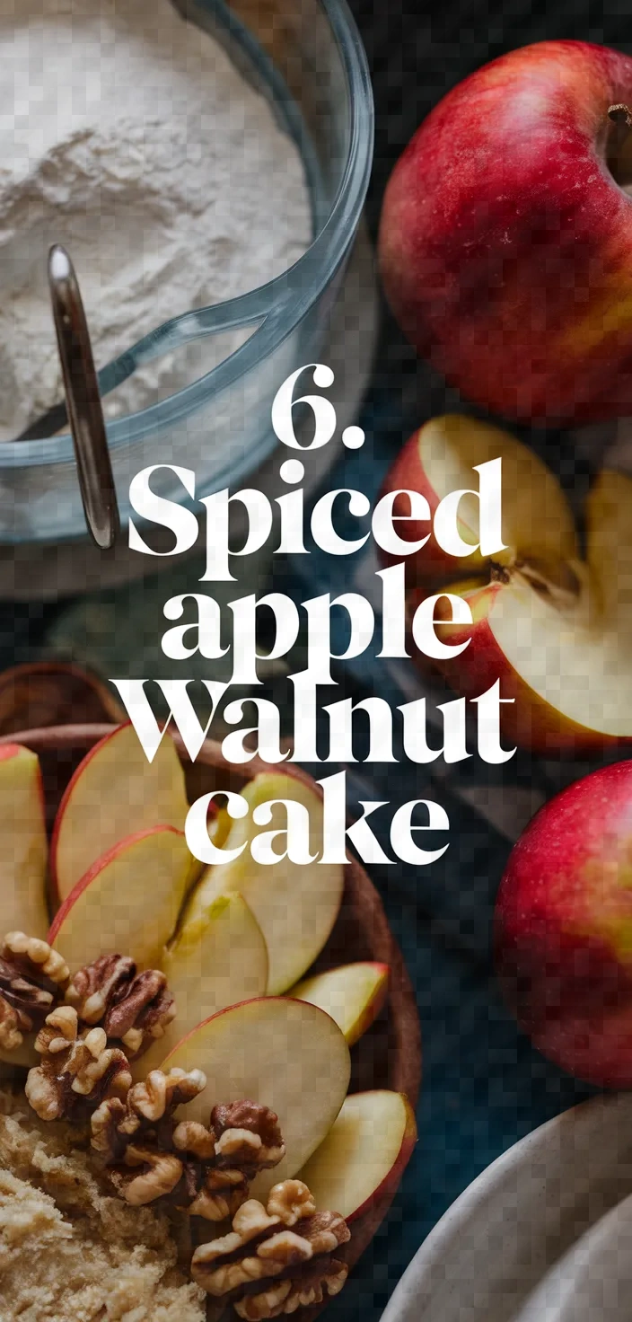 6. Spiced Apple Walnut Cake