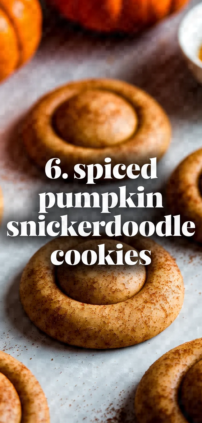 6. Spiced Pumpkin Snickerdoodle Cookies