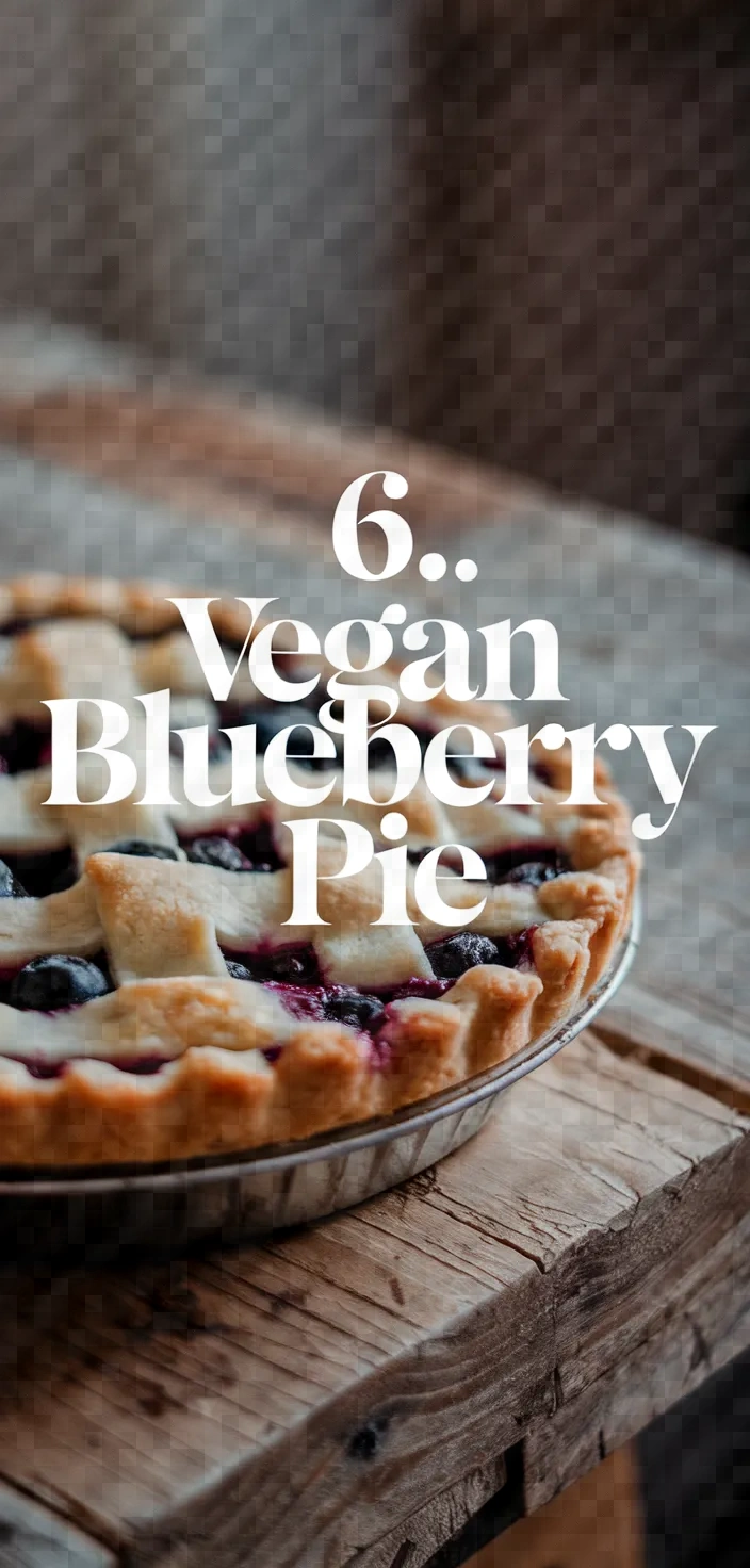 6. Vegan Blueberry Pie