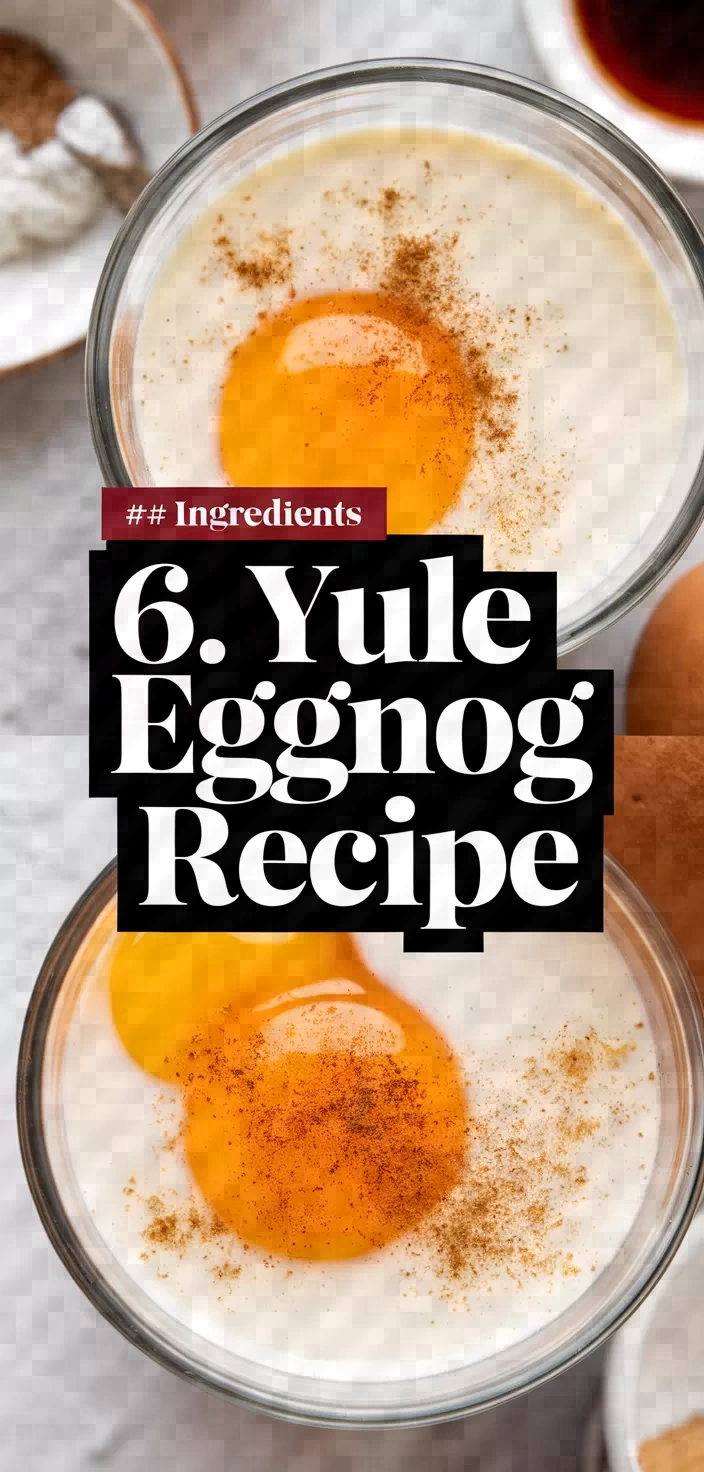 6. Yule Eggnog Recipe