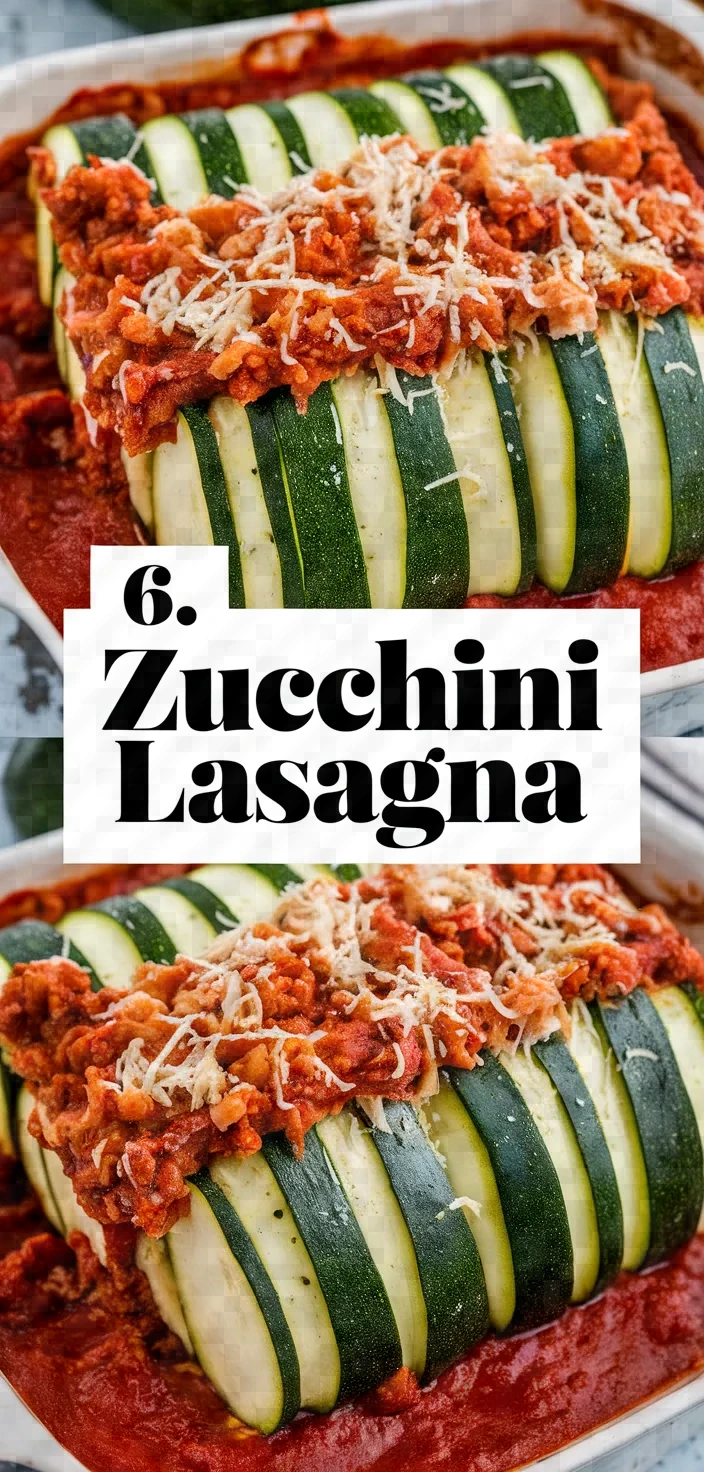 6. Zucchini Lasagna