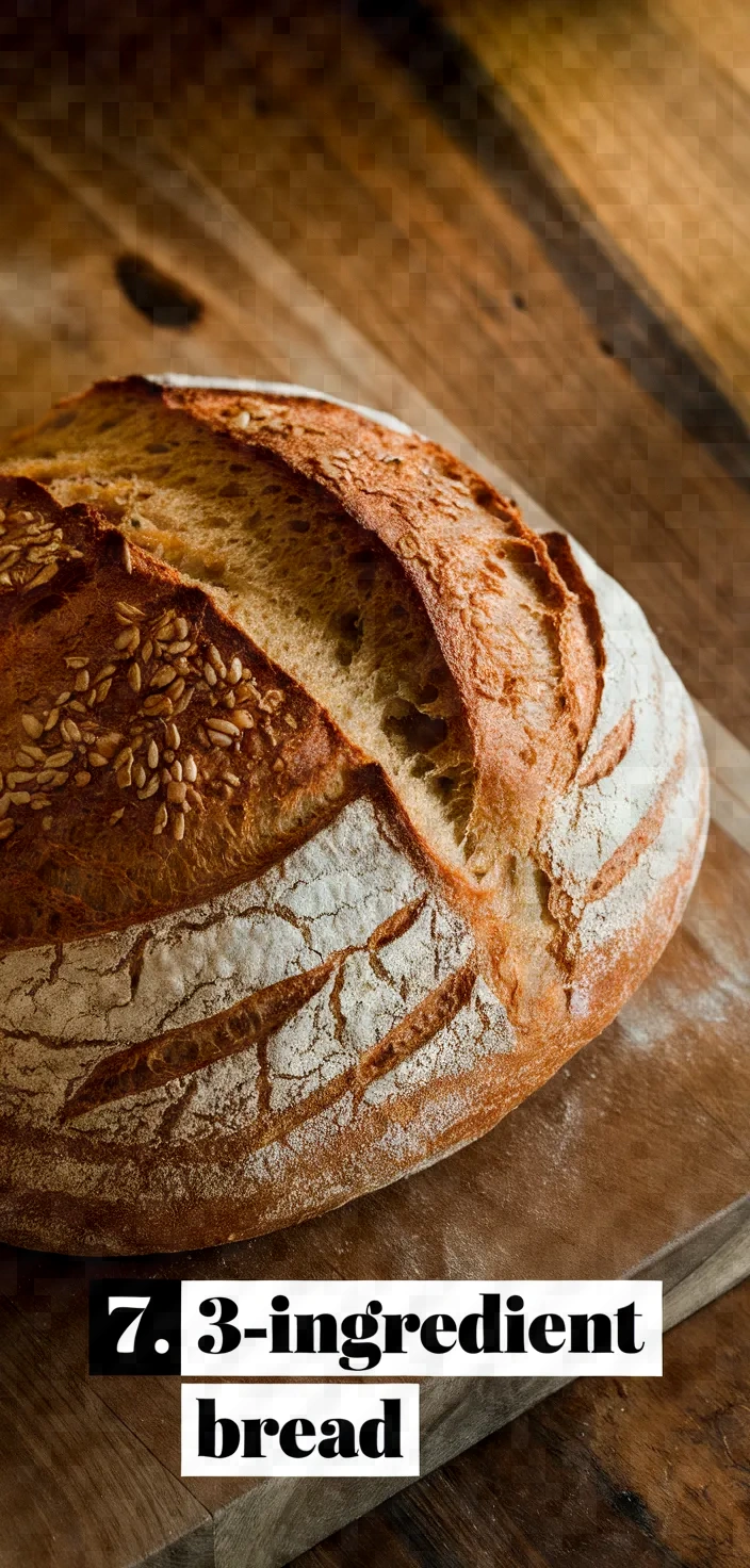 7. 3-Ingredient Bread