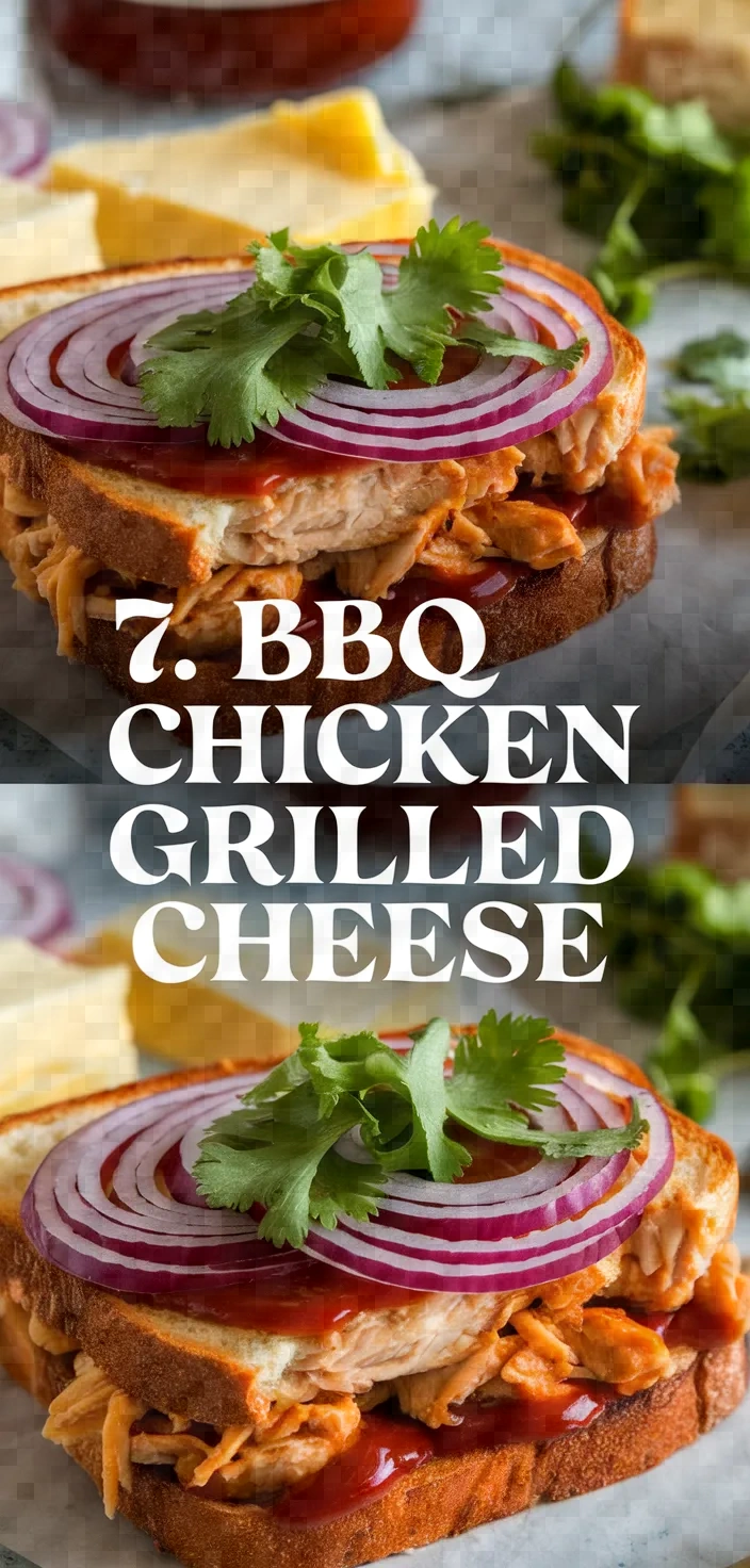 7. BBQ Chicken Grilled Cheese