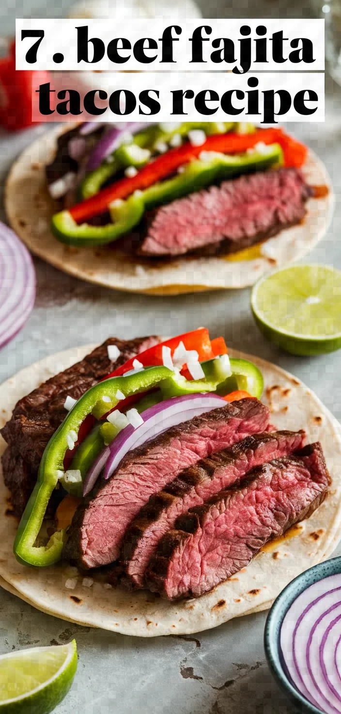 7. Beef Fajita Tacos Recipe