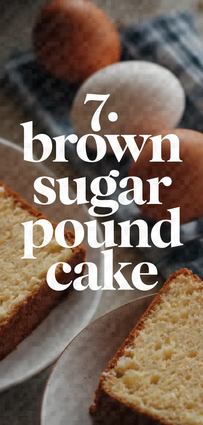 7. Brown Sugar Pound Cake