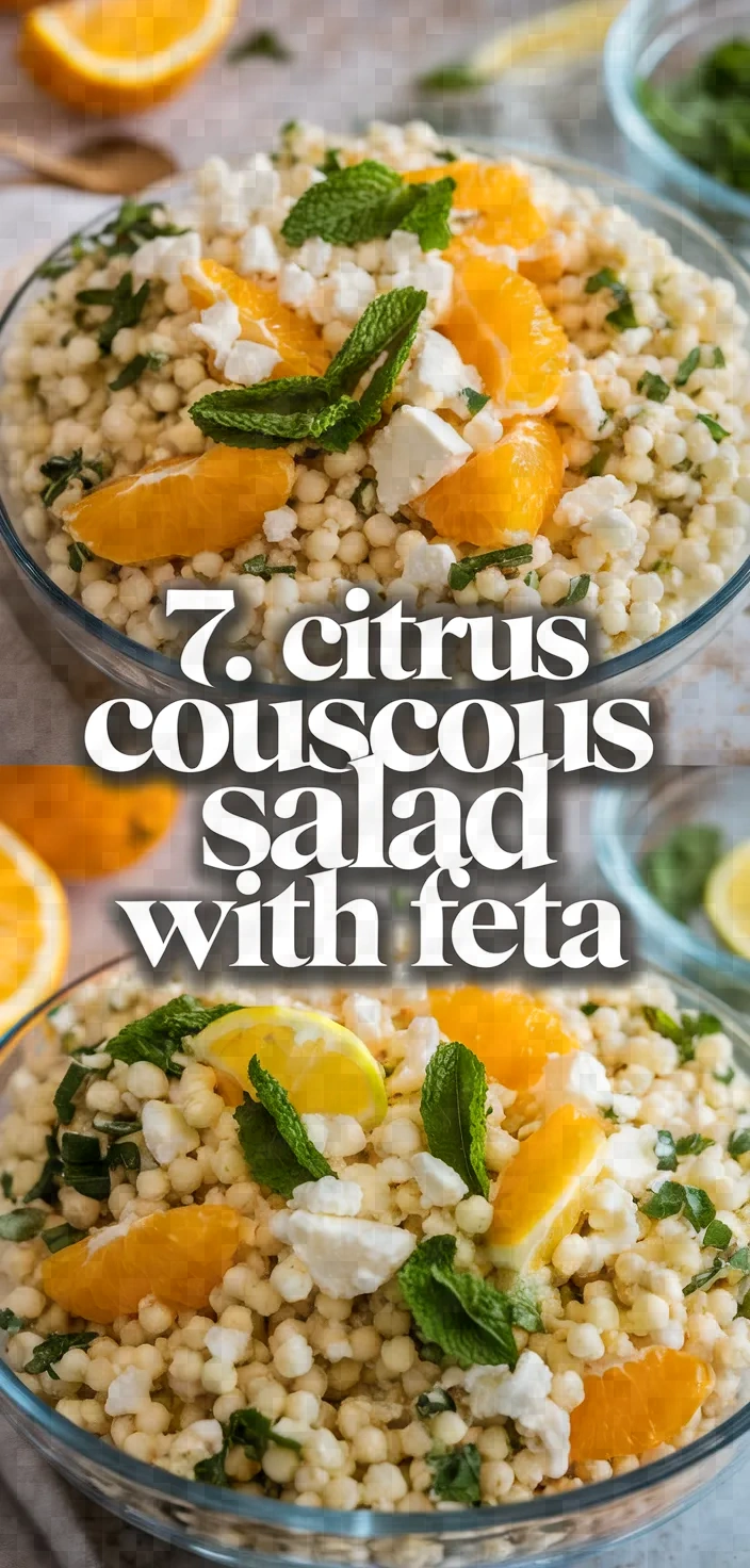 7. Citrus Couscous Salad with Feta