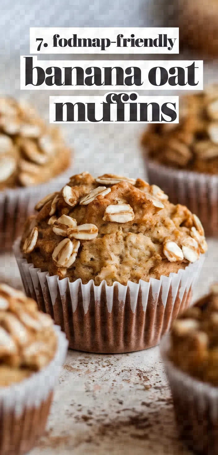 7. FODMAP-Friendly Banana Oat Muffins