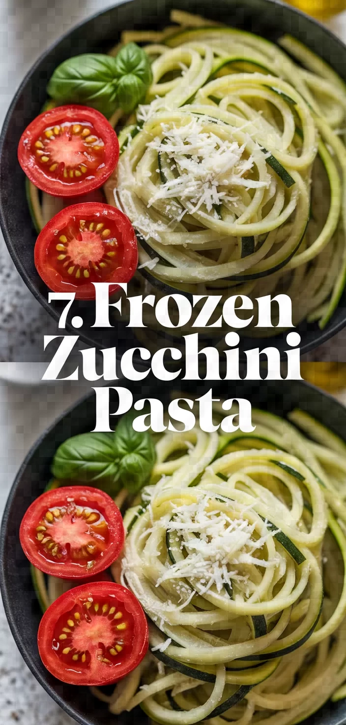 7. Frozen Zucchini Pasta