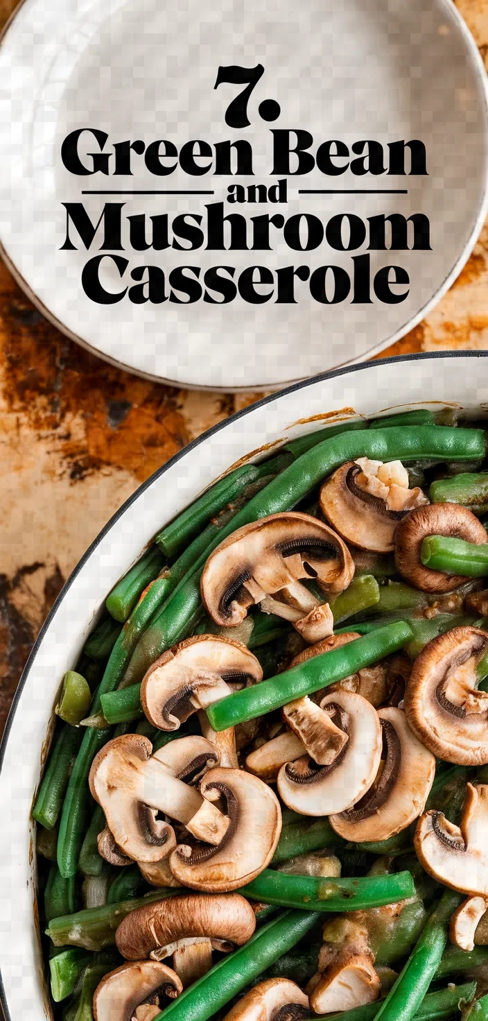 7. Green Bean and Mushroom Casserole