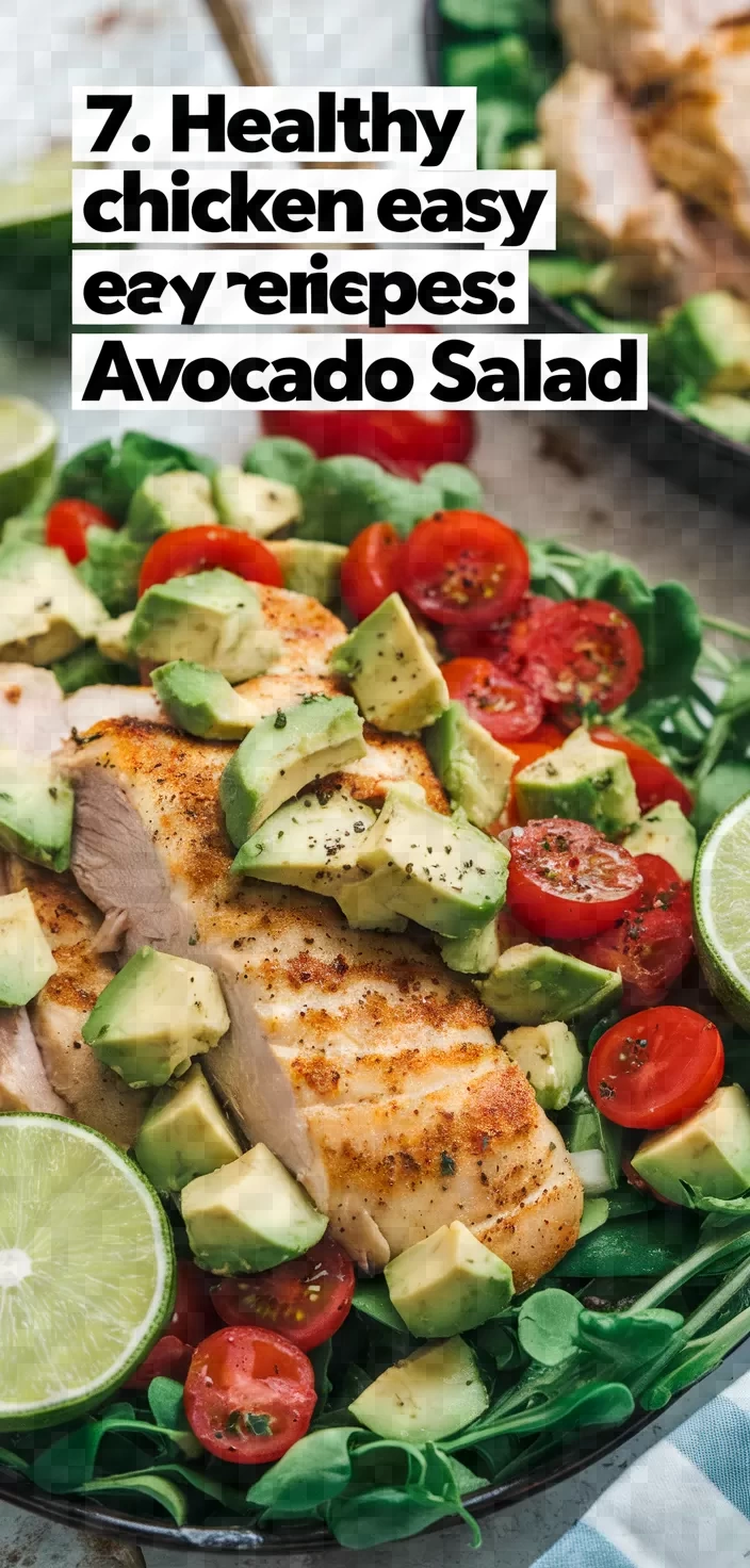 7. Healthy Chicken Easy Recipes: Avocado Salad