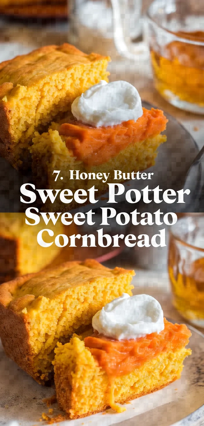 7. Honey Butter Sweet Potato Cornbread