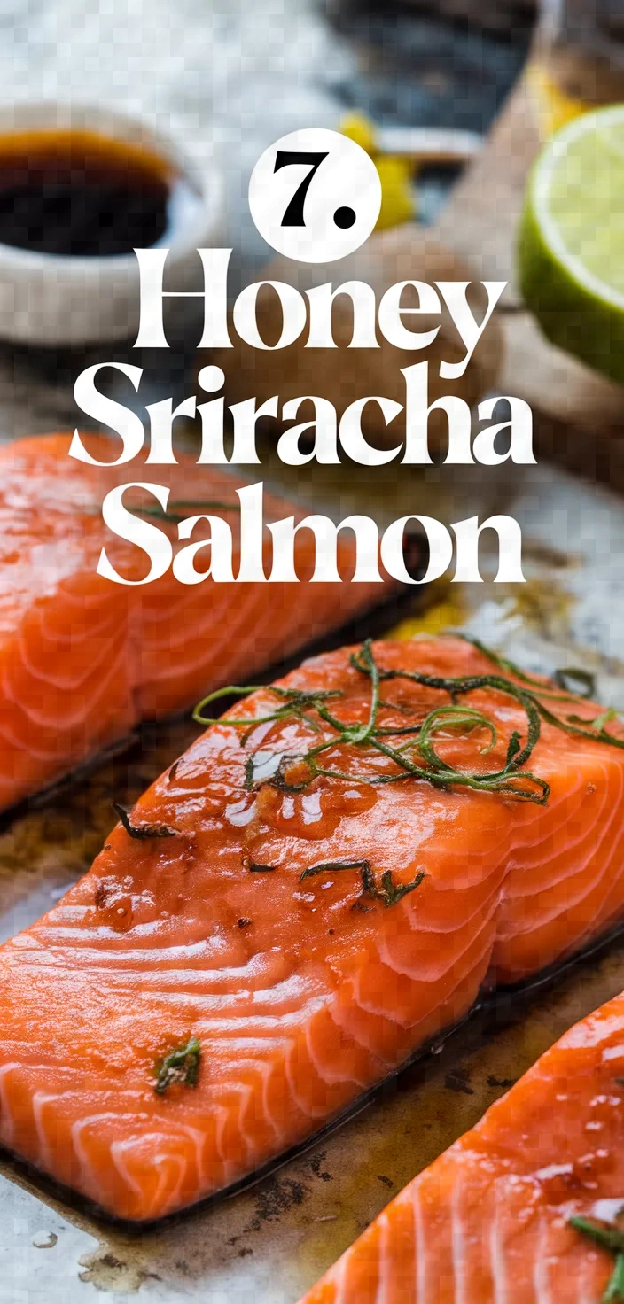 7. Honey Sriracha Salmon