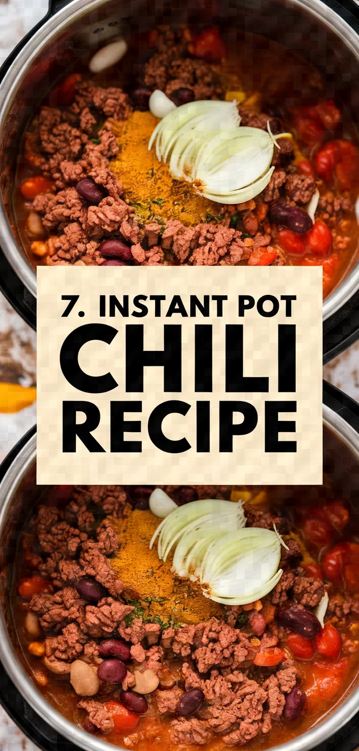 7. Instant Pot Chili Recipe