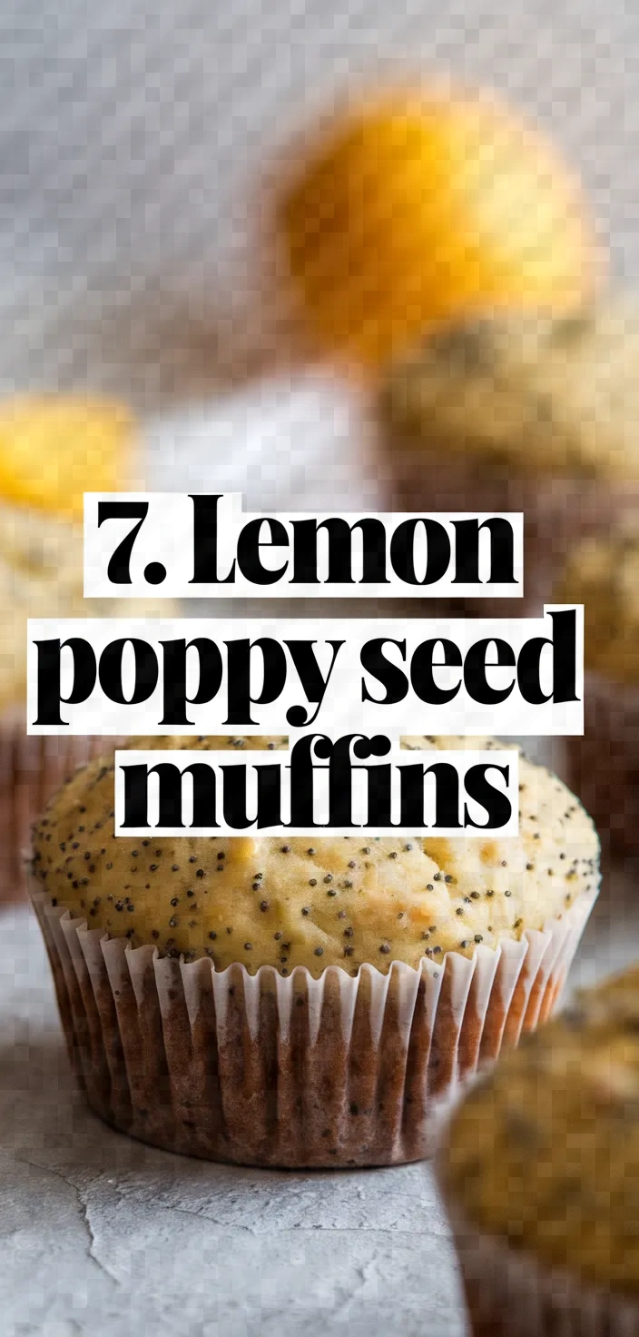 7. Lemon Poppy Seed Muffins