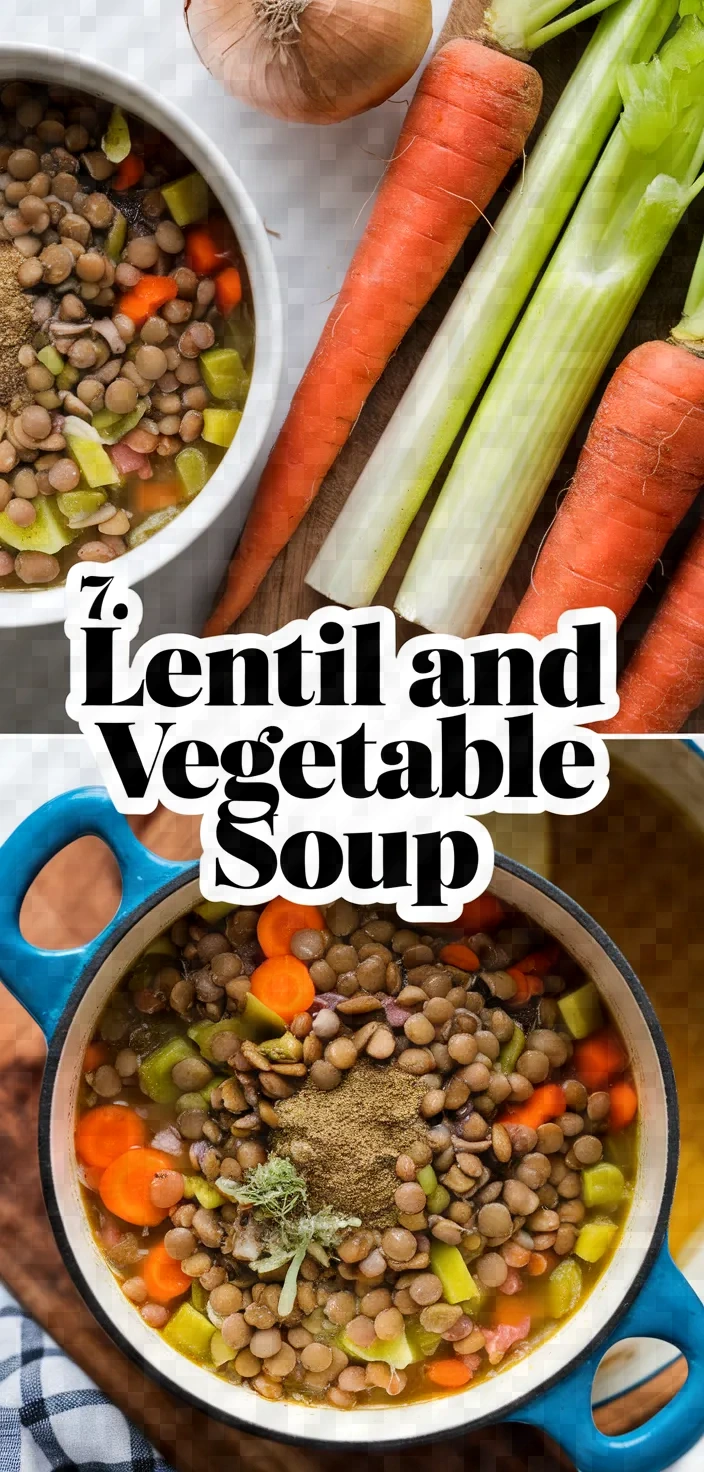 7. Lentil and Vegetable Soup