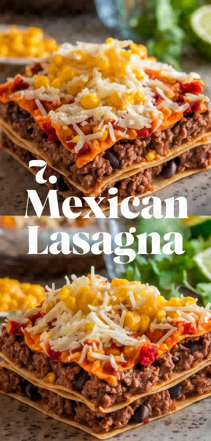 7. Mexican Lasagna