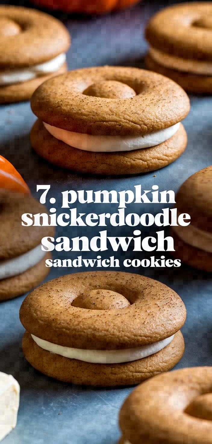 7. Pumpkin Snickerdoodle Sandwich Cookies