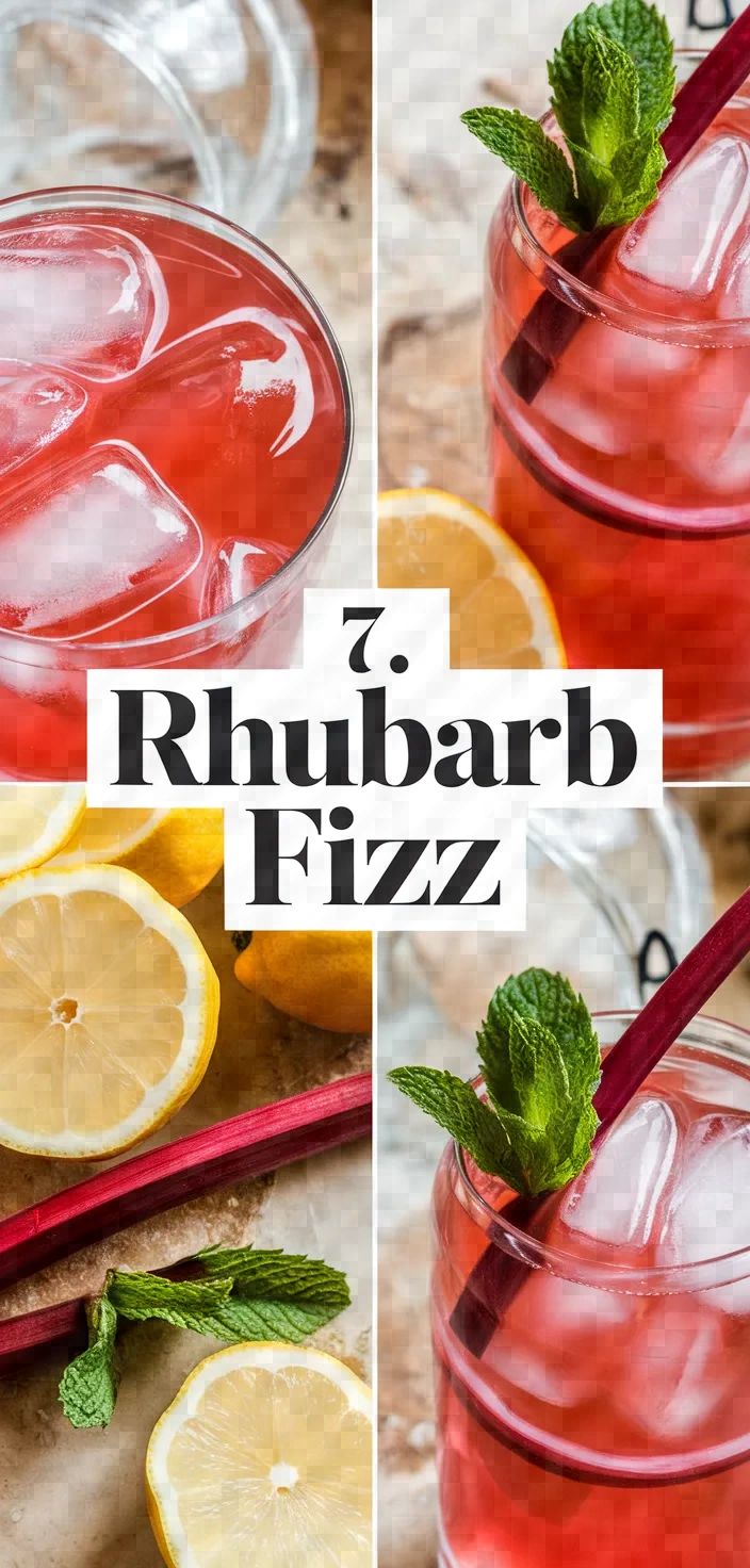 7. Rhubarb Fizz