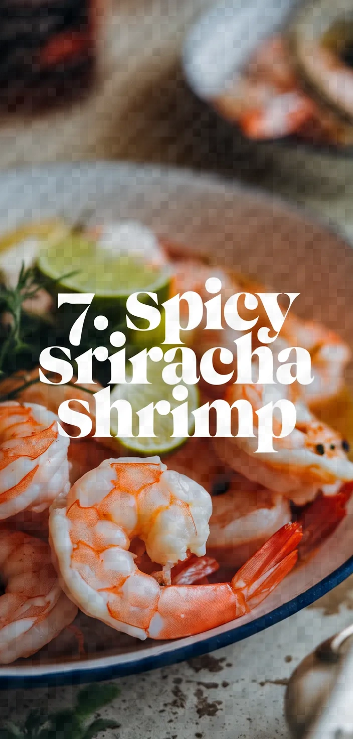 7. Spicy Sriracha Shrimp